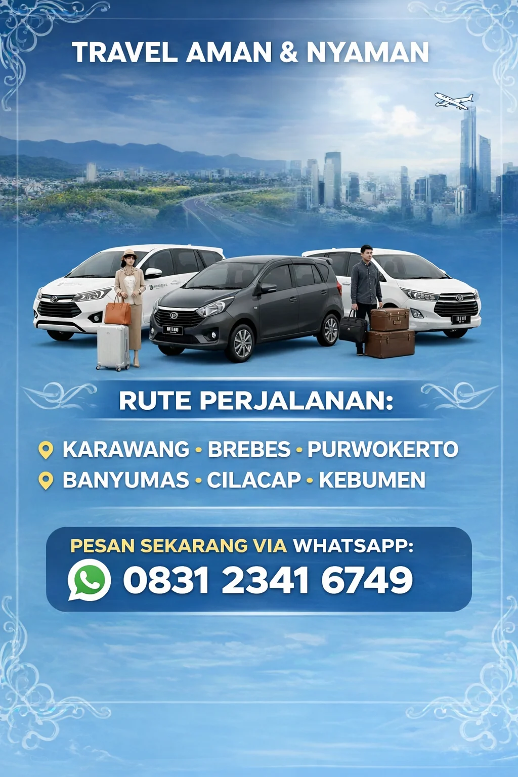 travel karawang purwokerto armada nyaman